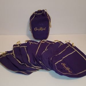 🎉3/$20. Crown Royal 750ml Purple Bags. Lot of 10